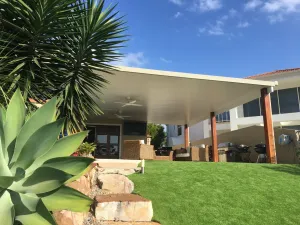 Attached Insulated Patio/Carport Metal Fascia 13 x 4.0m