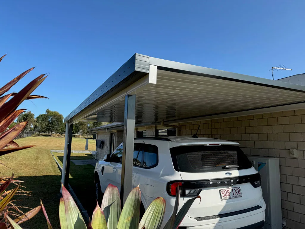 Attached Insulated Patio/Carport Metal Fascia 3 x 2.8m