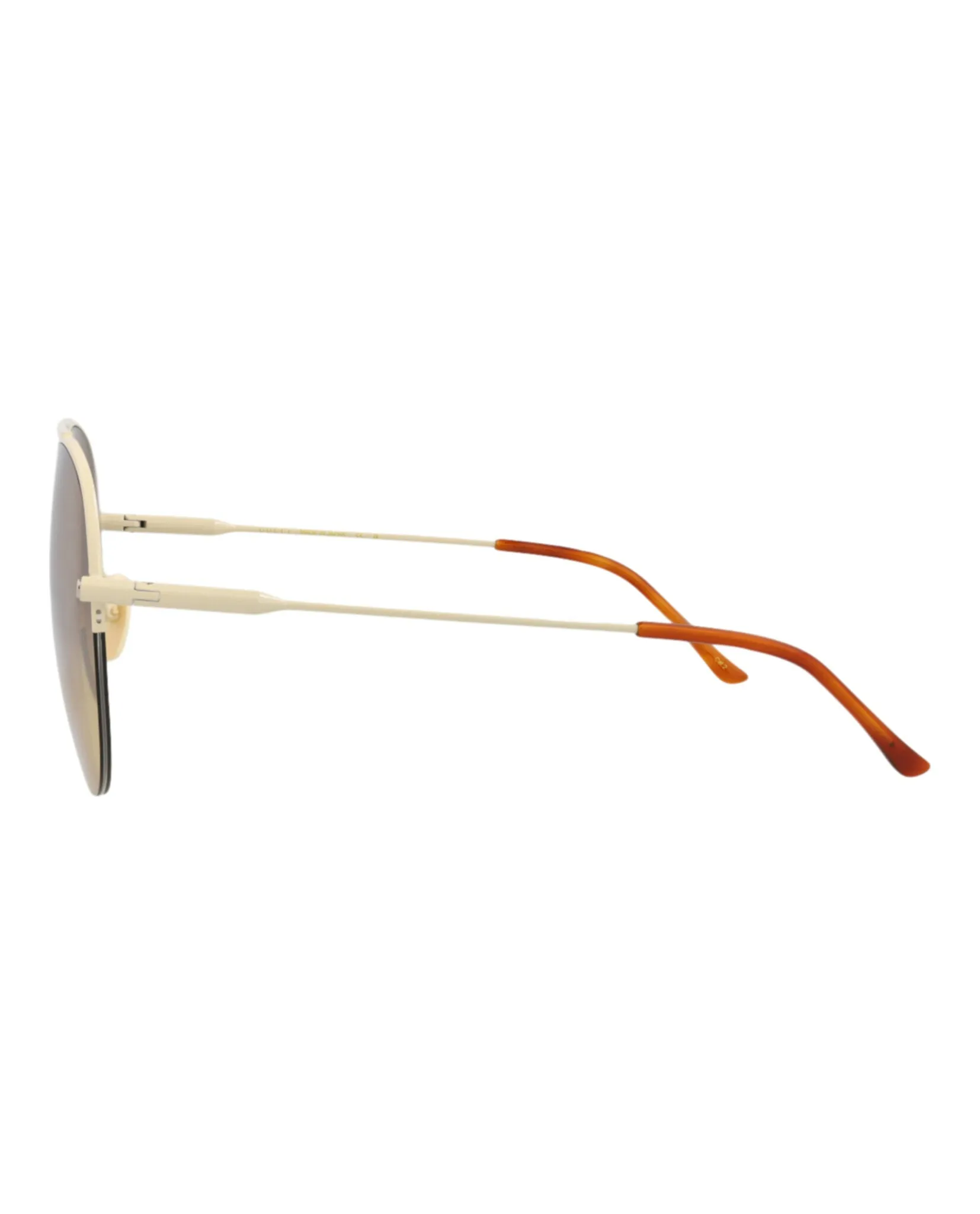 Aviator-Frame Metal Sunglasses