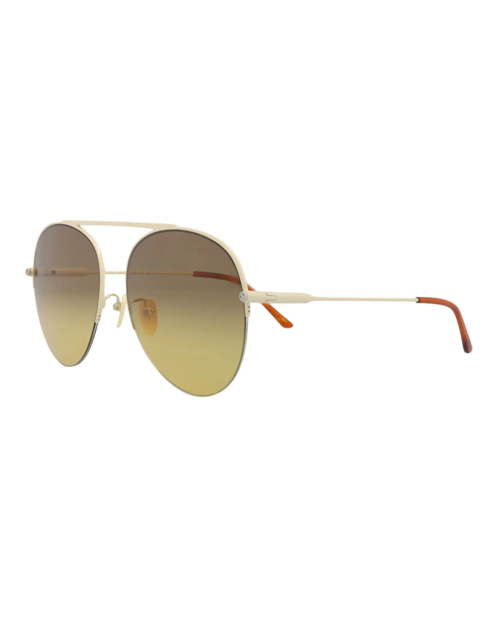 Aviator-Frame Metal Sunglasses