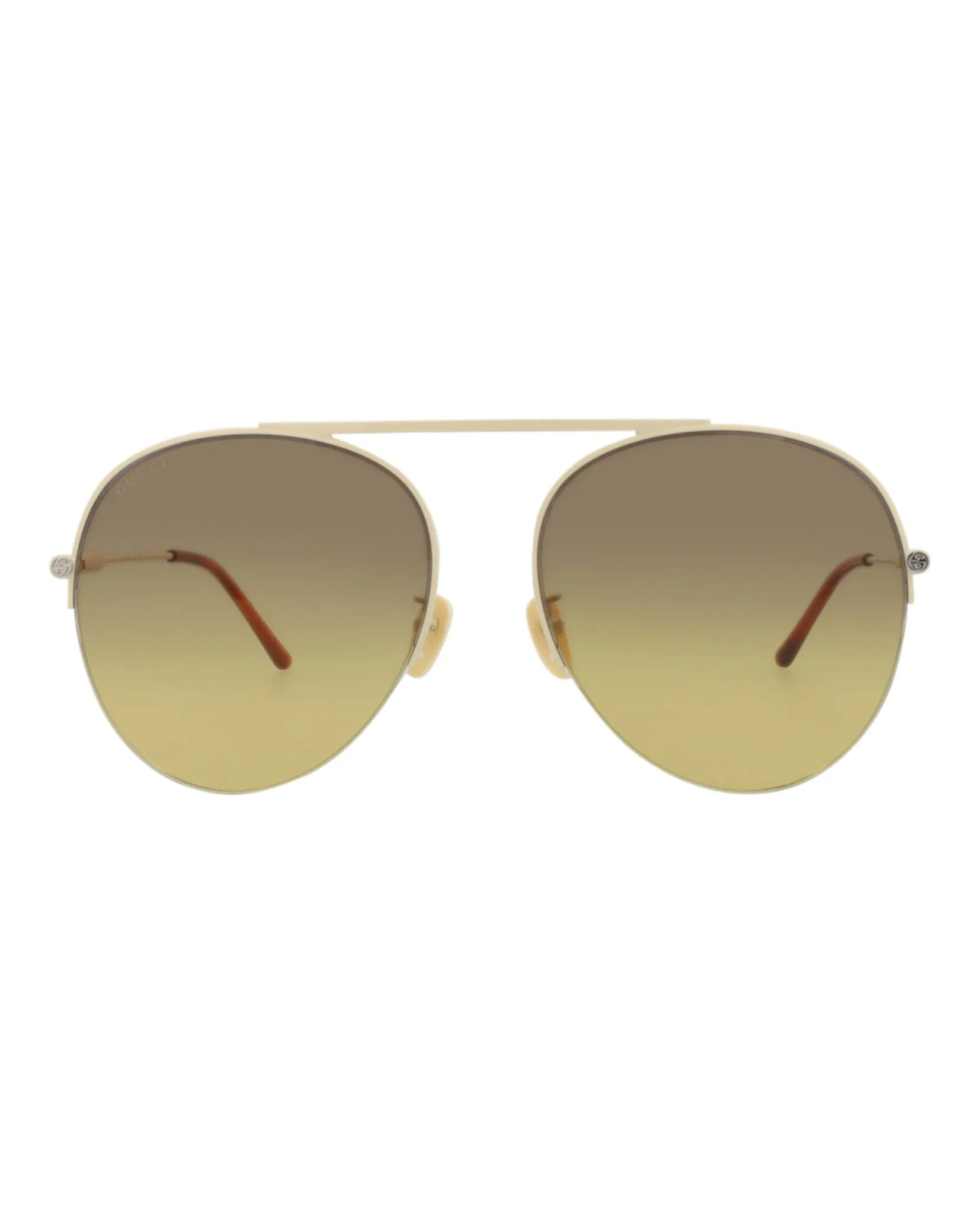 Aviator-Frame Metal Sunglasses