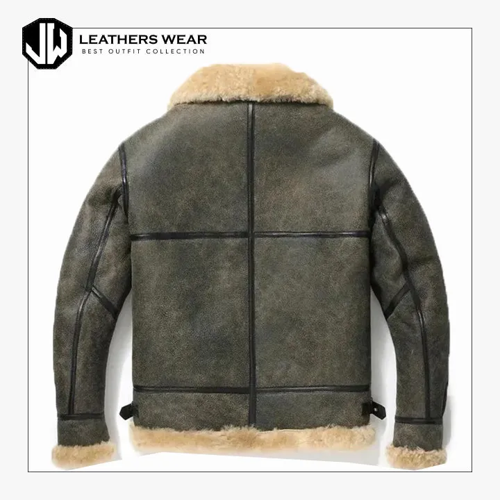 B3 Bomber Shearling Fur Jacket