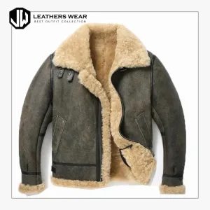 B3 Bomber Shearling Fur Jacket
