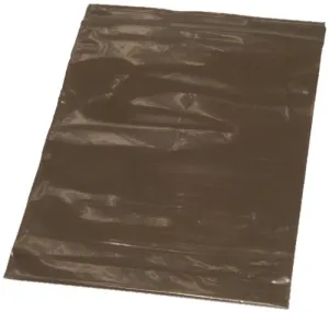 BAG-09915 Low Density Polyethylene Amber Zip Bag, 12" Length x 12" Width x 3 mil Thick (Case of 500)