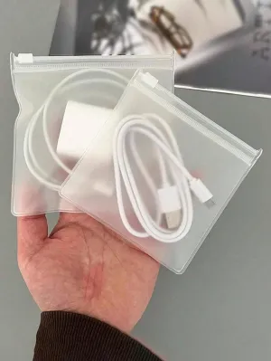BagForLove - Frosted Zipper Case for Organizing Data Cables