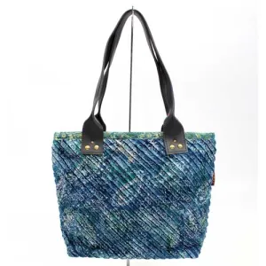 Batik Chenille Purse by Tiara Handicraft, Dark Teal