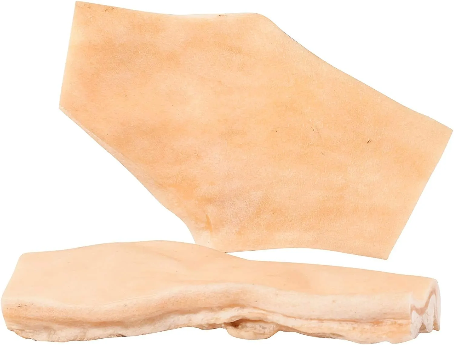 Beef Cheek Chips | Extra Thick 2"-4" All Natural Rawhide Alternative No Hide Premium Dog Chew Strips | Natural Beef | (Pack of 2-1LB Bags)