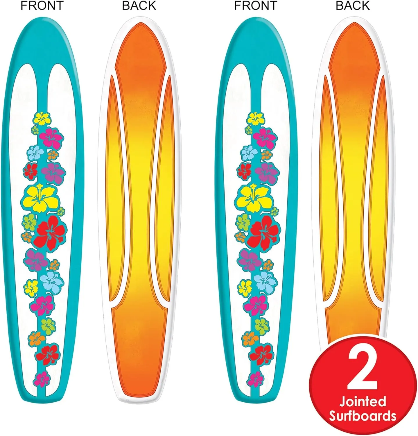Beistle Jointed Surfboard Pack of 2