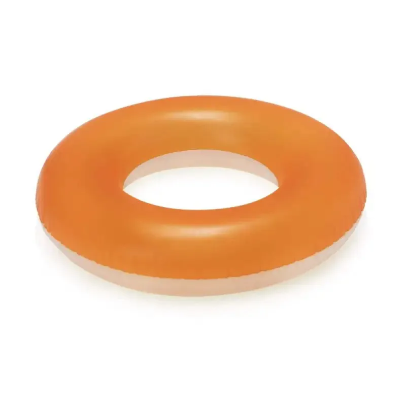 Bestway 76cm Frosted Neon Transparent Swimming Inflateable Tube Ring