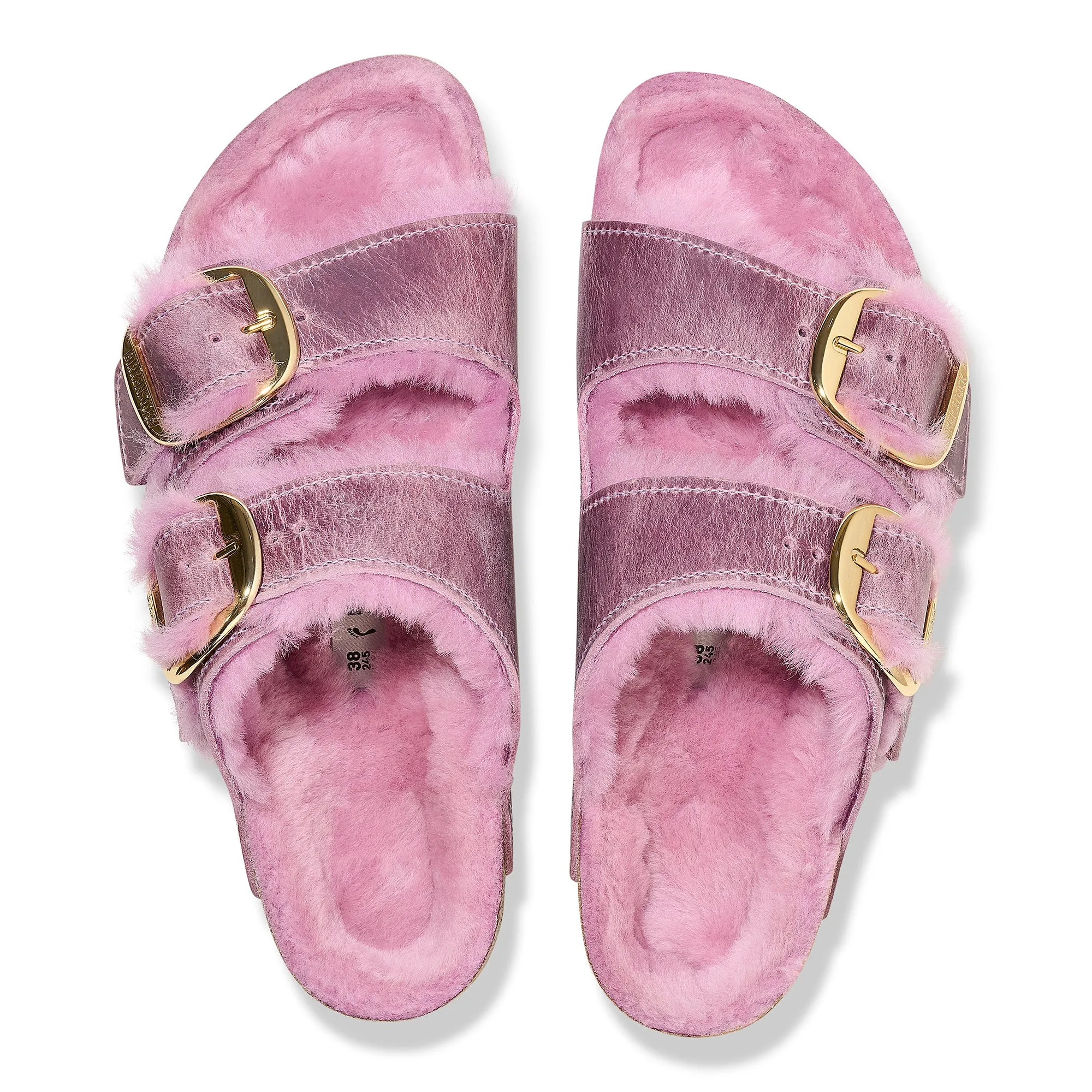 Birkenstock Arizona Big Buckle Shearling lavender oiled leather/lavender shearling