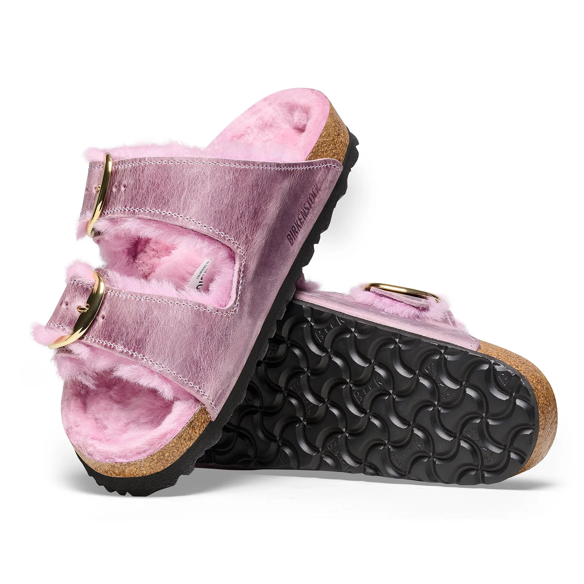 Birkenstock Arizona Big Buckle Shearling lavender oiled leather/lavender shearling
