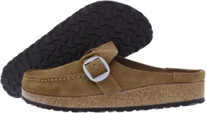 Birkenstock Buckley Shearling Tan Suede Clogs Shoes