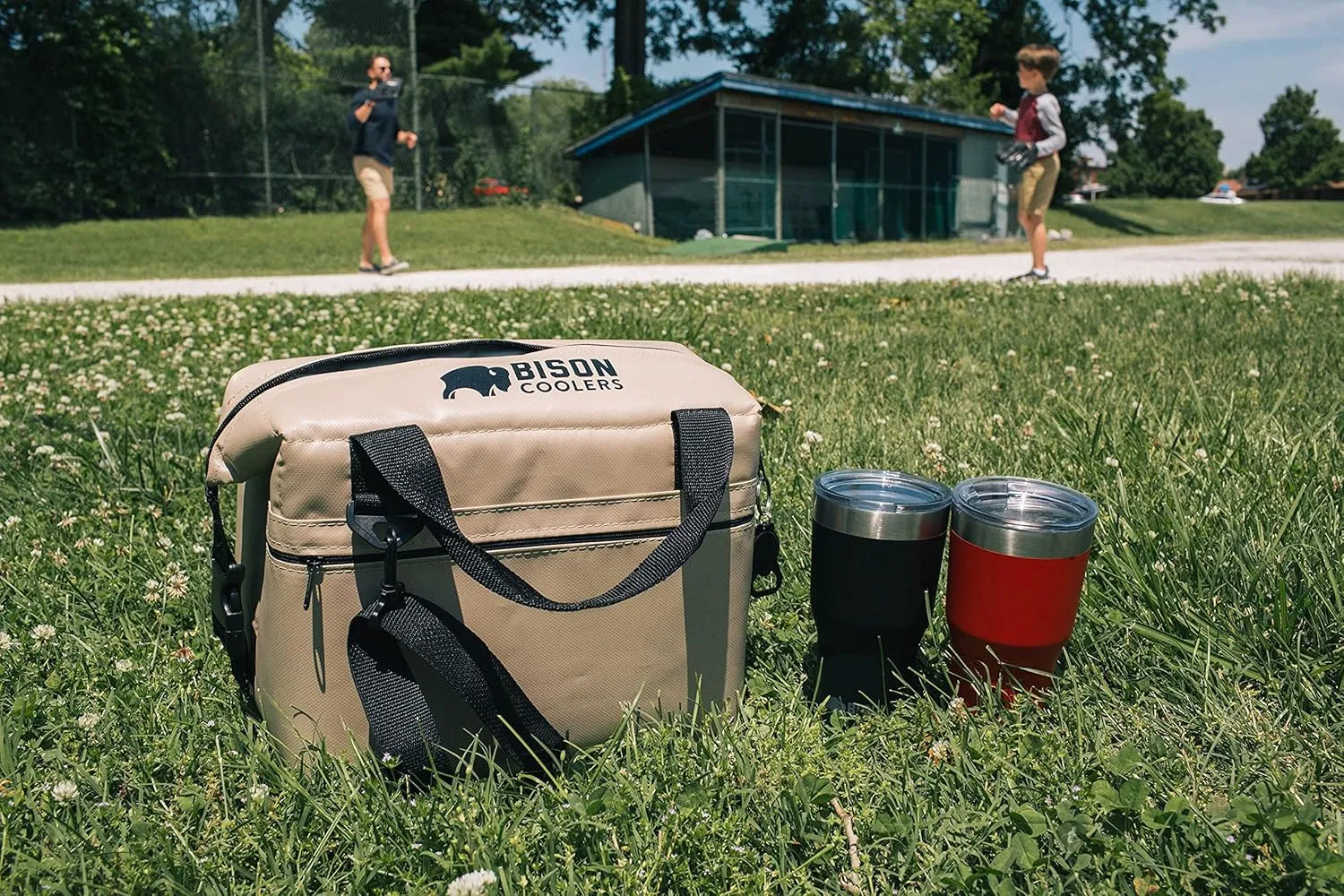Bison Coolers Softpak Series, Made in USA, Soft Cooler Bag Insulated Leak Proof for Beach, Travel, Camping, Picnic, Car, Trips, 24  Hour Ice Retention