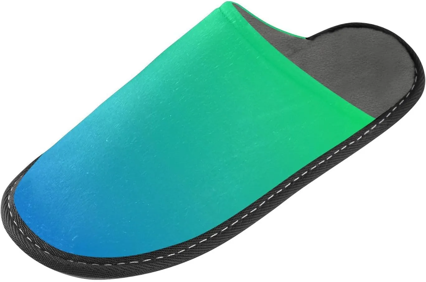 Blue Orange Gradient House Slippers for Women Men Non-Slip Slipper Socks
