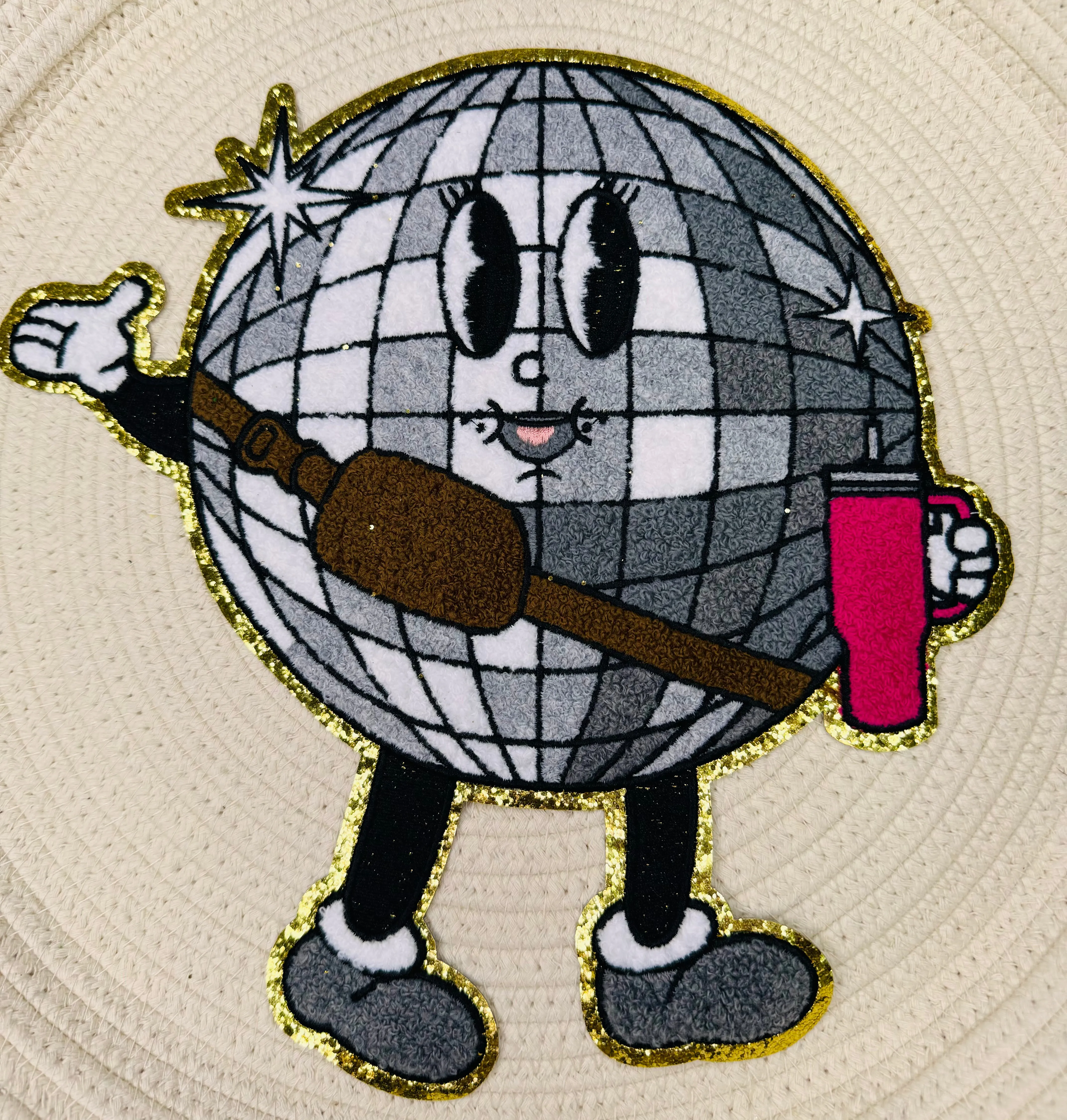 Bougie Disco Ball Chenille Patch