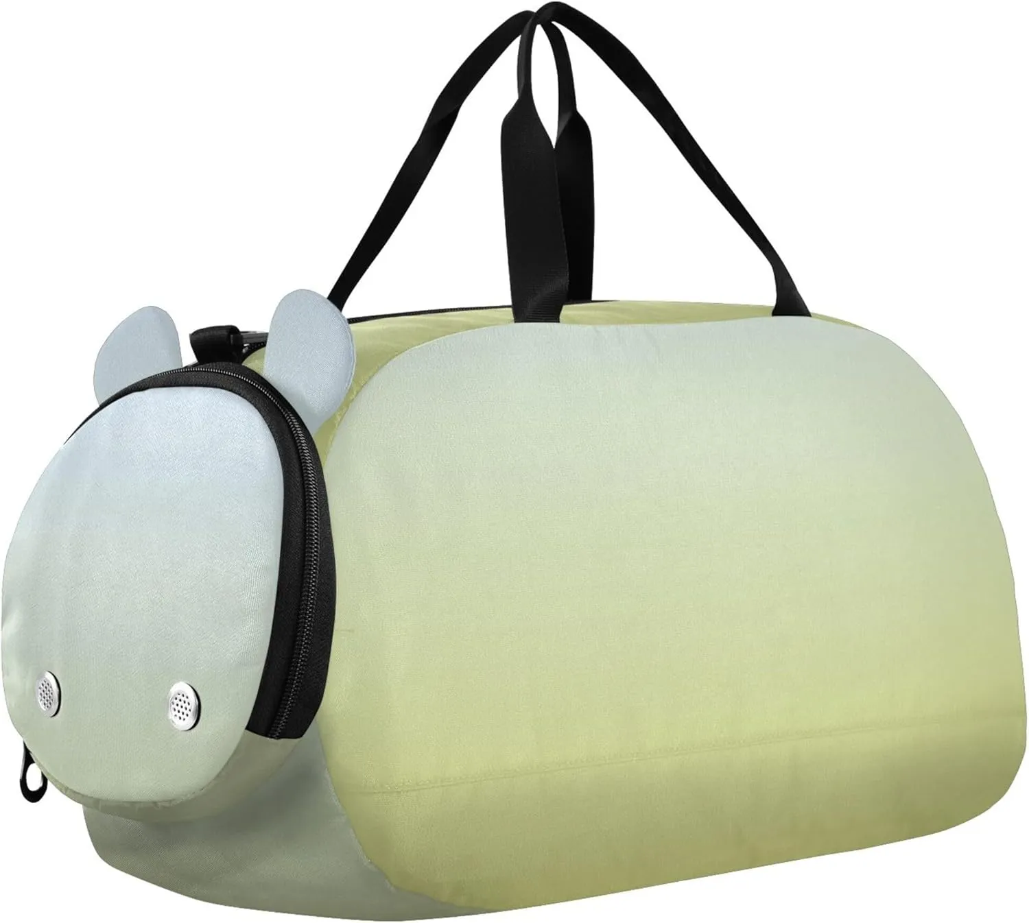 Boys Carry on Duffel Weekender Overnight Elegant Blue Mustard Gradient Travel Duffle Bags Girls Tote Kids Dance Duffle