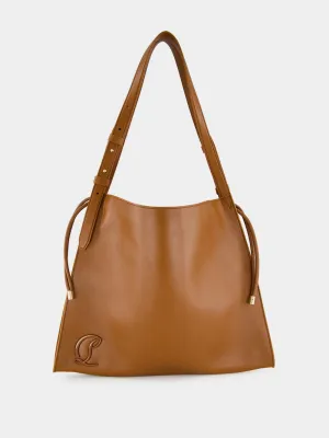 Brown Baggy Small Tote Bag in Nappa Leather