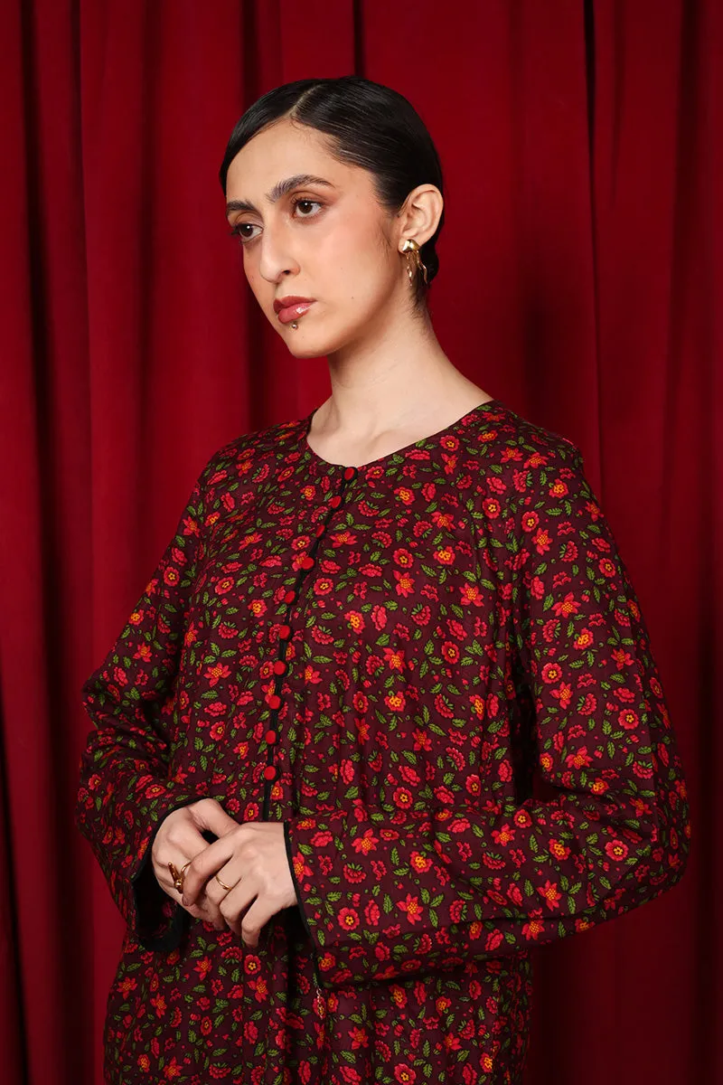Buttoned Dutch Chintz Suit