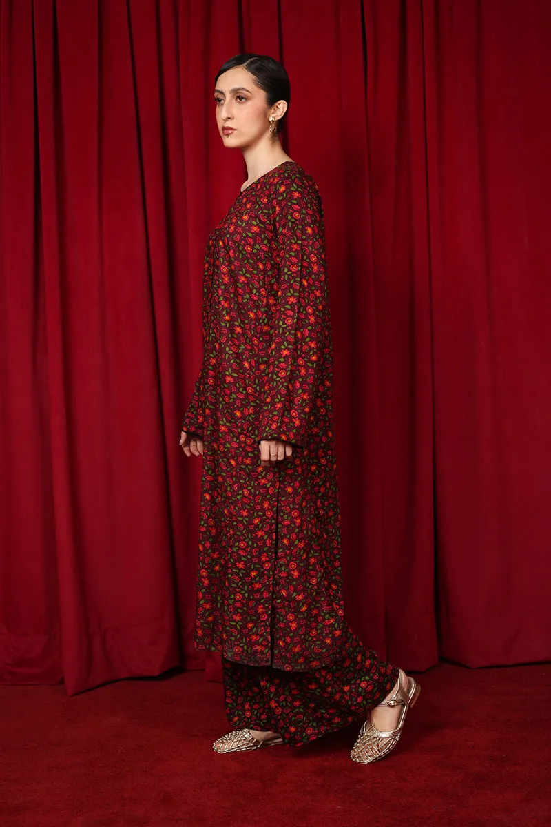 Buttoned Dutch Chintz Suit