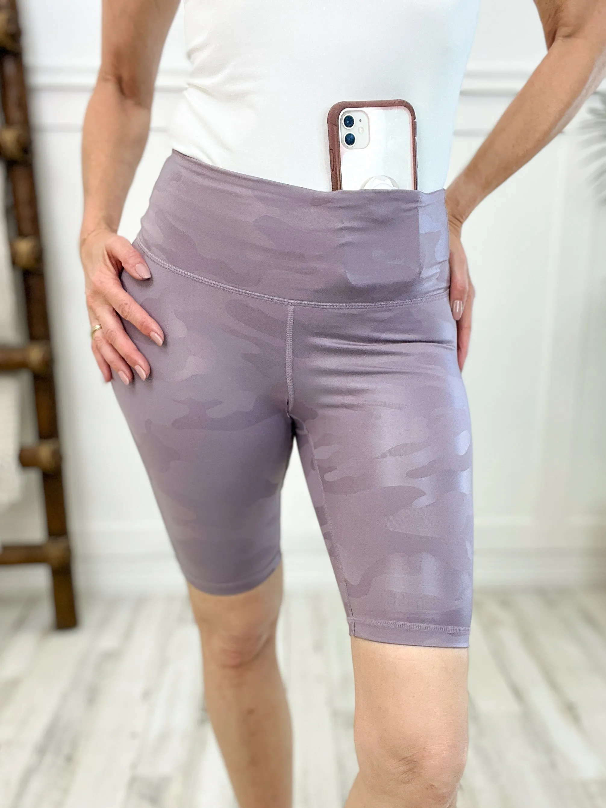 Camo Wide Band Bike Shorts