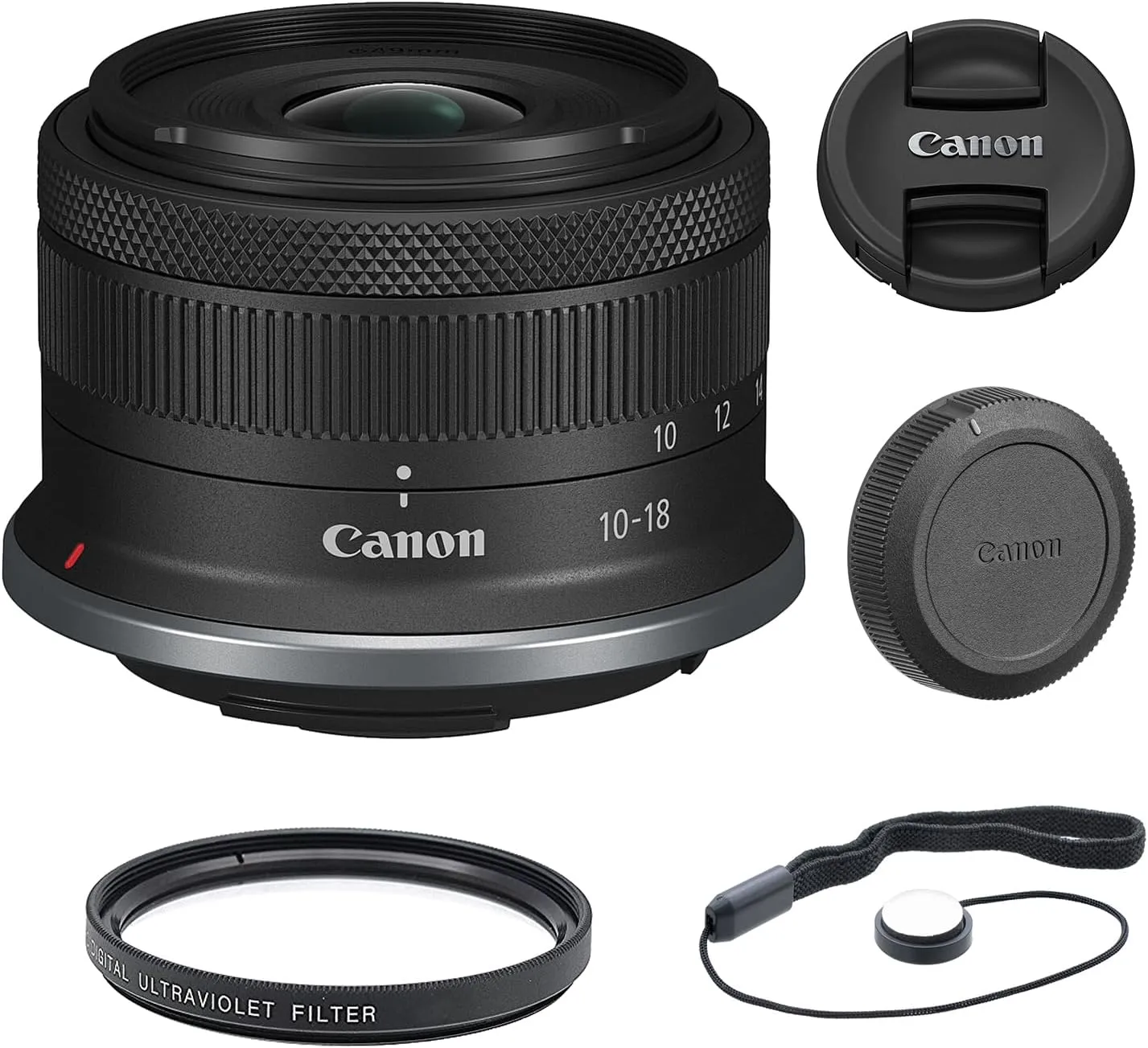 Canon RF-S 10-18mm f/4.5-6.3 is STM Lens | Canon RF with UV Filter & Lens Cap Keeper (3 Items)…