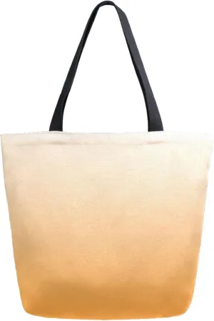 Canvas Tote Bag Gradient Salmon Pink Reusable Grocery Bag Travel Bag Handbag Top Handle Shoulder Bags Eco Friendly Tote Shopping Bag