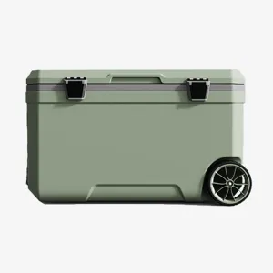 Car Camping Coolers for Daewoo Evanda/Kalos/Lacetti/Lanos/Leganza/Matiz/Nexia, Waterproof Portable Cooler, Leak Proof Picnic Insulated Bag, Ultra-Light Premium Ice Chest Box,A-Green-70L