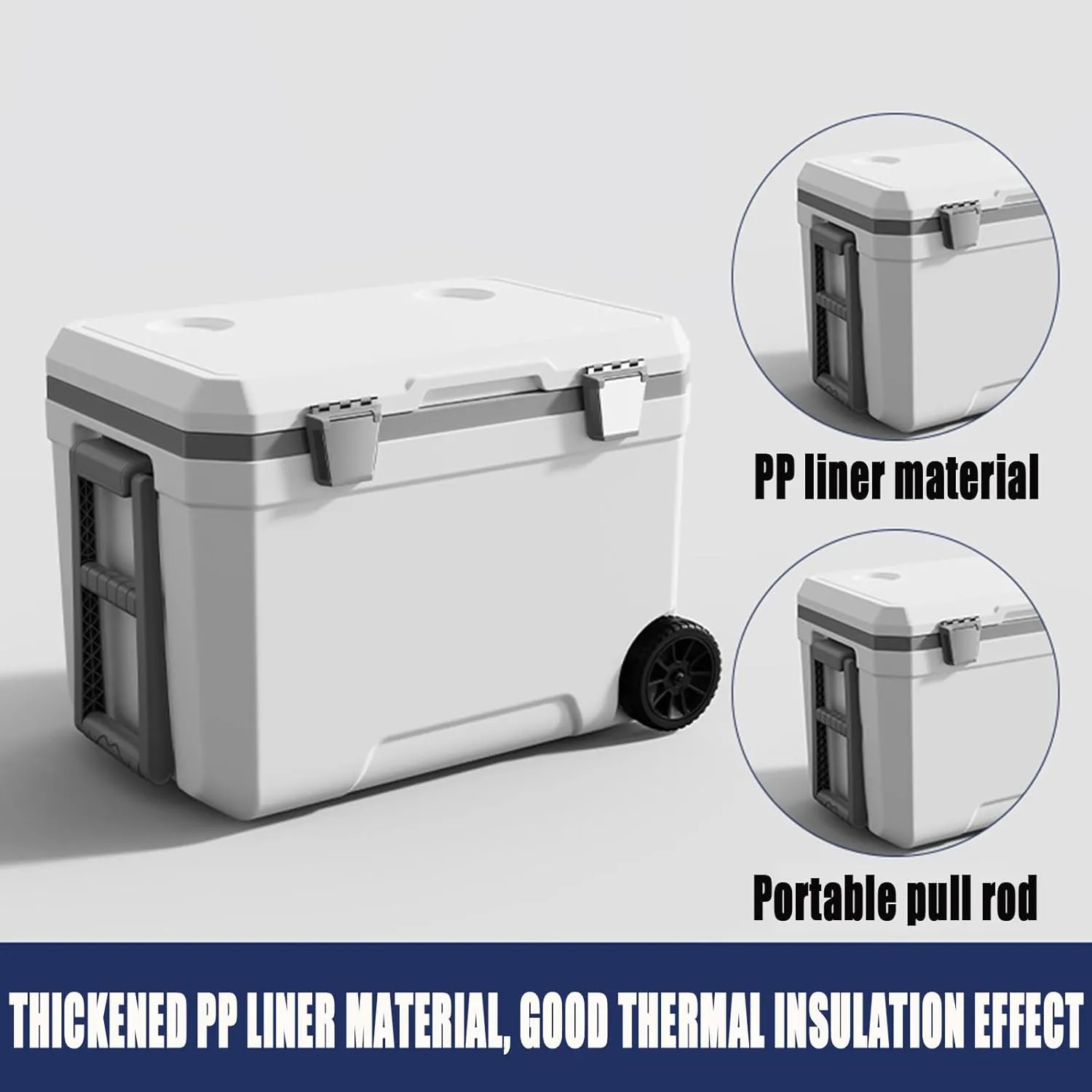 Car Camping Coolers for Daewoo Evanda/Kalos/Lacetti/Lanos/Leganza/Matiz/Nexia, Waterproof Portable Cooler, Leak Proof Picnic Insulated Bag, Ultra-Light Premium Ice Chest Box,A-Green-70L