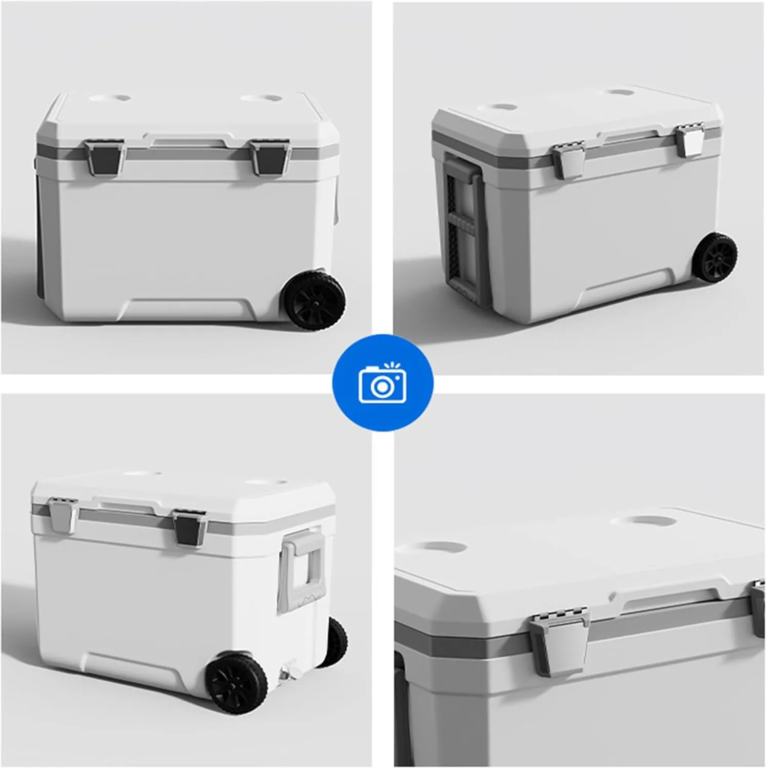 Car Camping Coolers for Daewoo Evanda/Kalos/Lacetti/Lanos/Leganza/Matiz/Nexia, Waterproof Portable Cooler, Leak Proof Picnic Insulated Bag, Ultra-Light Premium Ice Chest Box,A-Green-70L
