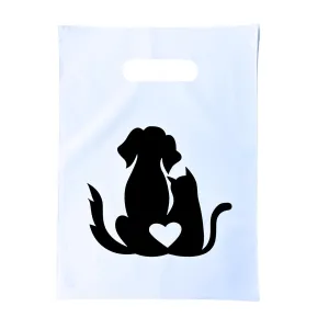 Cat/Dog Silhouette Veterinary Supply Bag, 9X12, 100 Bags