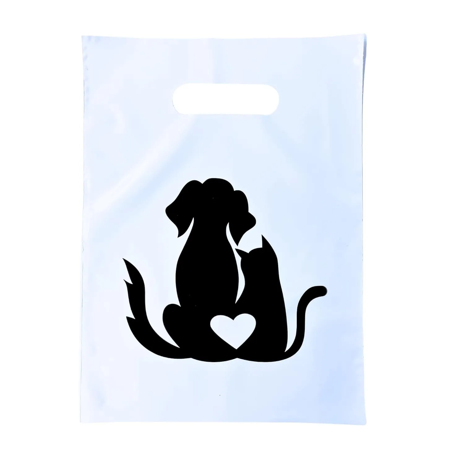 Cat/Dog Silhouette Veterinary Supply Bag, 9X12, 100 Bags