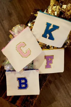 Chenille Initial Bags