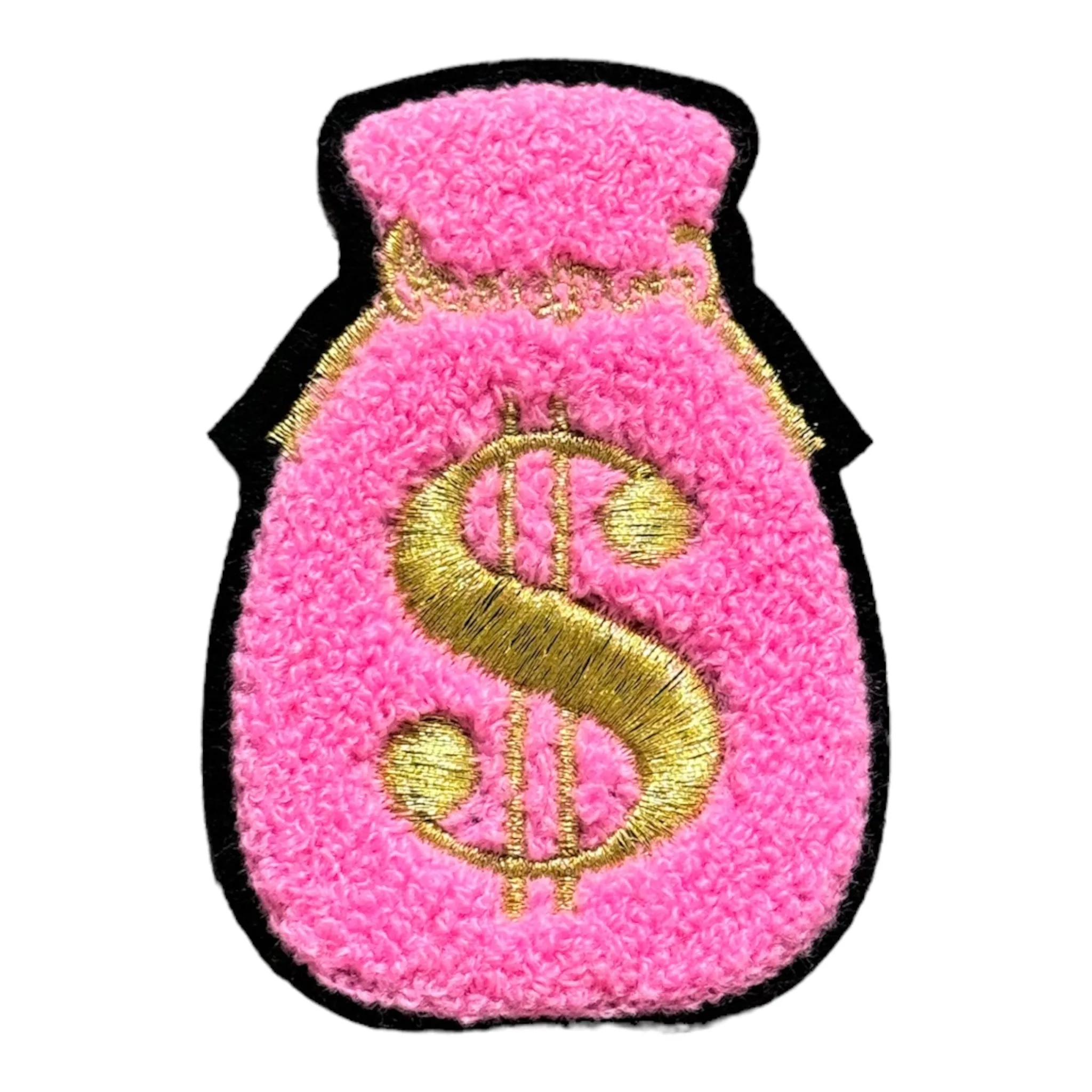Chenille Money Bag Patch Sew On Patch for Clothing