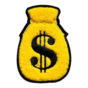 Chenille Money Bag Patch Sew On Patch for Clothing