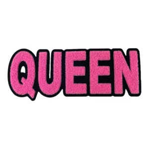 Chenille Queen Patch (10 Inch) Premium Quality Sew On