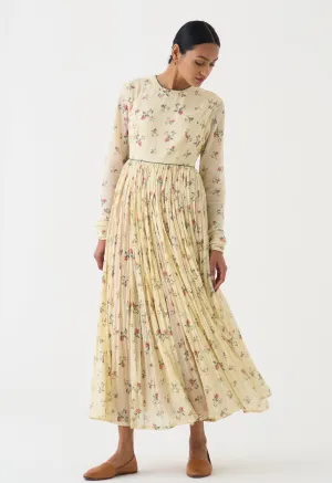 Chintz ivory ghoomar anarkali
