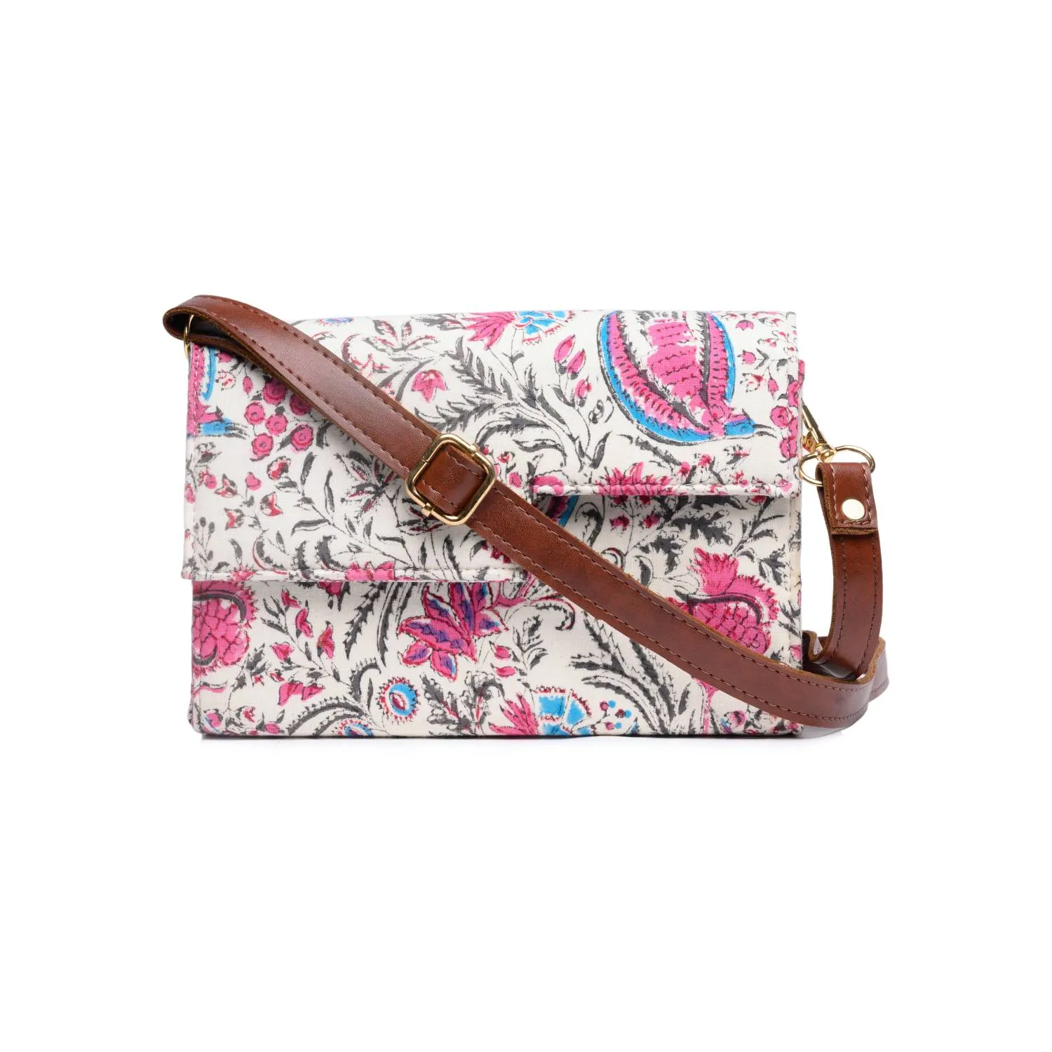 CHINTZ JAAL COTTON PRINTED BOX BAG