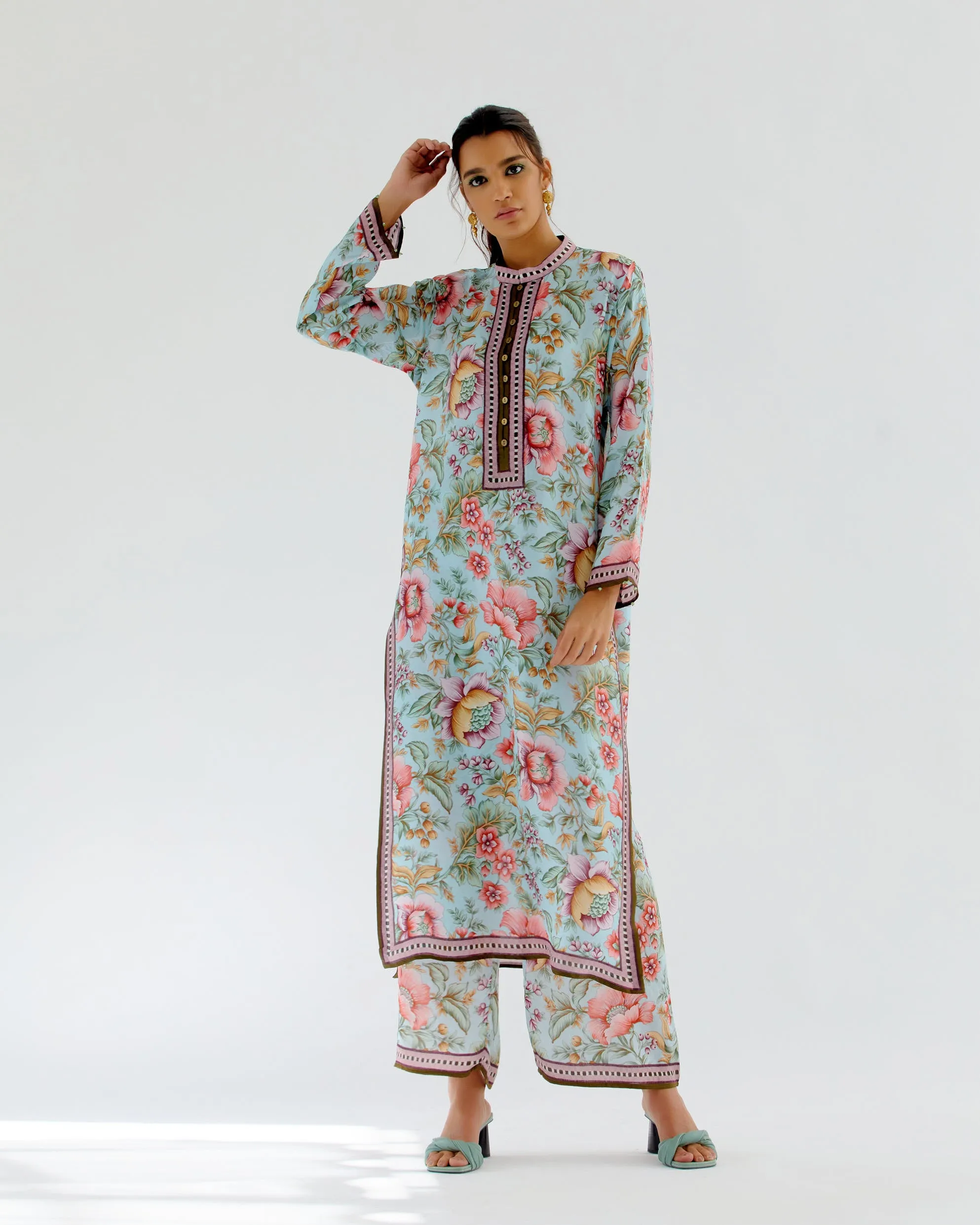 Chintz : Ramin - Aqua