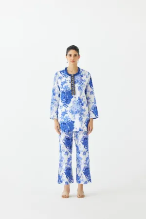 Chintz Short Kurta and Pants Set