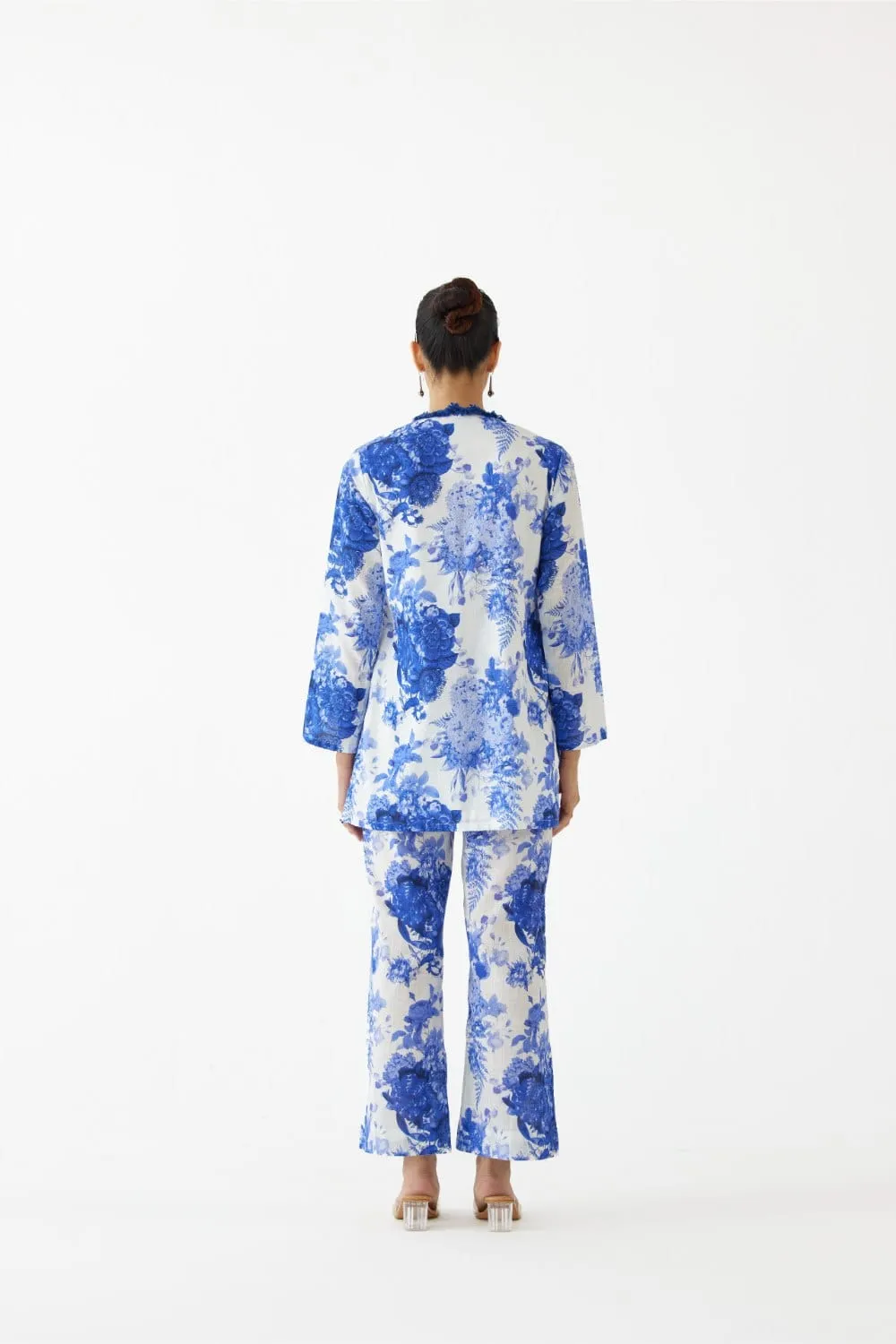 CHINTZ SHORT KURTA AND PANTS