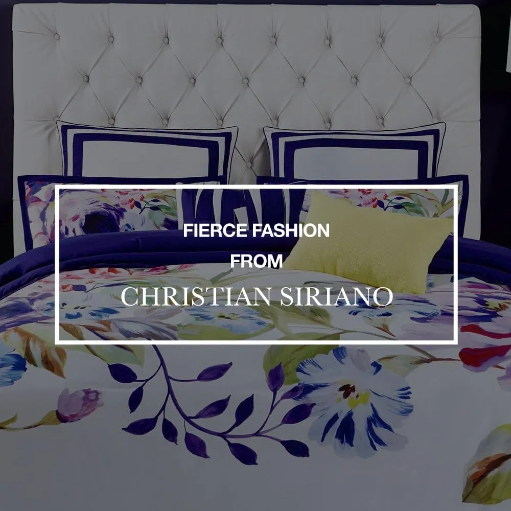 Christian Siriano - CS3437KG-1500 Dhalia Botanical Floral Comforter Sets, King