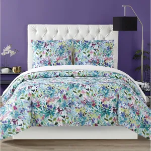 Christian Siriano NY Dahlia 3 Piece Full/Queen Duvet Cover Set