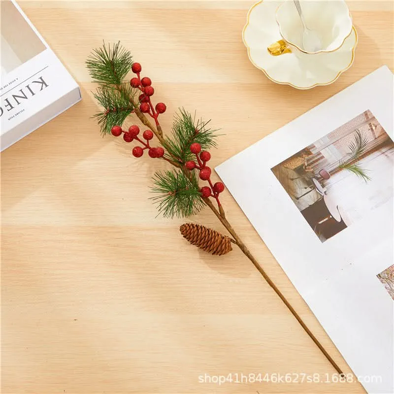 Christmas Pine Branch Decorations - Pack of 3