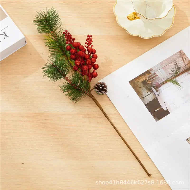 Christmas Pine Branch Decorations - Pack of 3