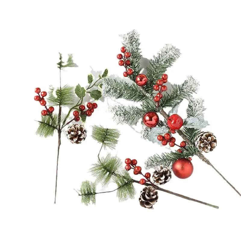 Christmas Pine Branch Decorations - Pack of 3
