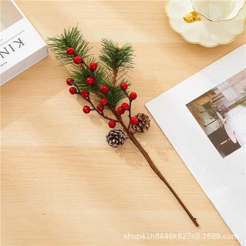 Christmas Pine Branch Decorations - Pack of 3