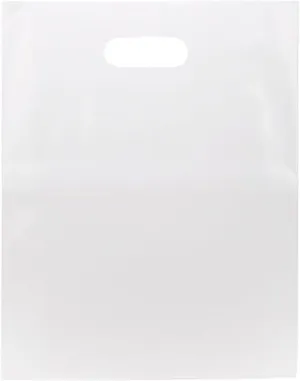 ClearBags 100 Frost Handle Bags 9x12, Extra Thick 2.25 Mil Retail Plastic Shopping Merchandise Gift Bags Tear Resistant Strong Durable Anti Stretch For Small Business LDPE Die Cut, 100% Recyclable