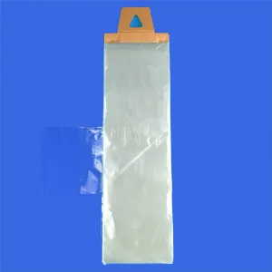 CleverDelights Newspaper Bags - 6" x 19" - 100 Pack - 0.8 Mil - Clear Flat Plastic Bags