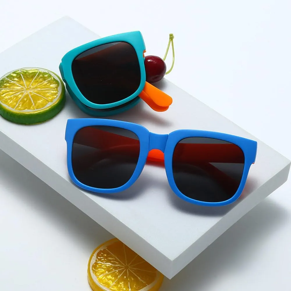 Colorful Folding Sunglasses Outdoor Kids Sunglasses Boys Girls Glasses Children Eyewear Protection Uv400