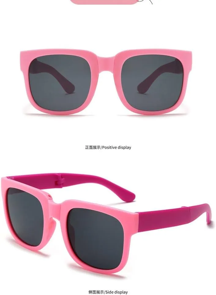 Colorful Folding Sunglasses Outdoor Kids Sunglasses Boys Girls Glasses Children Eyewear Protection Uv400
